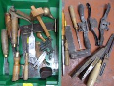Quantity of Vintage and Antique Tools Including Ch