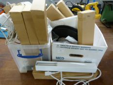 *Two Boxes of Extension Leads and Lighting