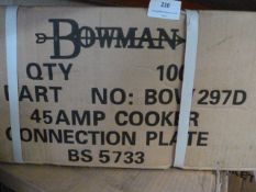*Box of 100 Bow 297D Cooker Connection Plates