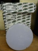 Five 15w LED White/Opal Bulkhead Lights