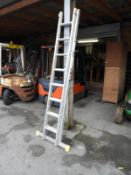 *Double Extending Aluminium ladder