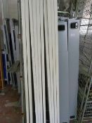 Modular Office Desk System Comprising of 10 Desktops, 4 End Legs, 3 Supports & 10 Desktop Supports