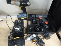 Cordless Screwdriver with Two Drills, Batteries an