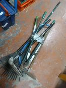 Bundle of Garden Tools Including Sheers, Saw and R
