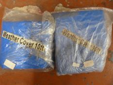 Two 10ft Tarpaulins