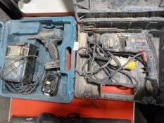 *Bosch Drill and a Makita Screwdriver