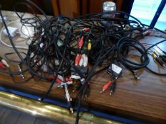 * quantity of various audio and video cables excetera