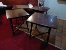 * set of 4 pub tables rectangular 700 x 600