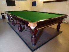 * original professional 12 foot full-size slate bed snooker table by ashbourne and co of liverpool