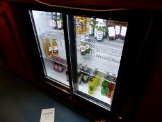 * double door under counter back bar chiller by empire