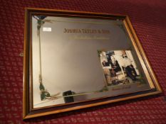 * pub mirror joshua Tetley and son yorkshire farrer 600 x 540