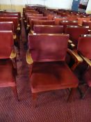 * 10 armchairs vintage red velvet cabaret / cinema style