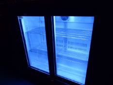 * double door under counter back bar chiller by adexa