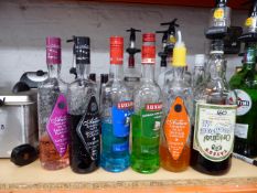 * 5 part bottles of sambuca and half a bottle of australian liqueur wine