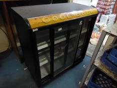 * double door sack bar under counter bottle chiller by norcool