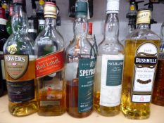 * 5 part bottles of scotch and irish whiskey