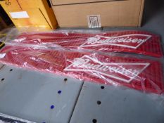 * 2 brand new budweiser rubber drip mats