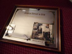 * pub mirror joshua Tetley and son yorkshire farrer 600 x 540