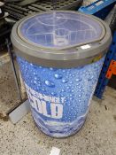 * large chilled can dump on casters 500 x 950