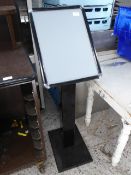 * freestanding A3 menu display stand