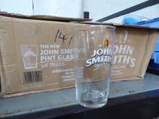 * box of john smith's pint glasses 20 pieces