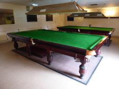 * original professional 12 foot full-size slate bed snooker table by ashbourne and co of liverpool