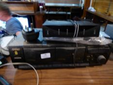 * teac twin cassette deck plus speaker distribution box