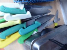 * various chefs knives all sizes and types approximately 15 items