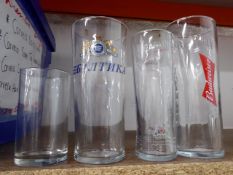 * approximately 50 items decorative pint and half pint glasses