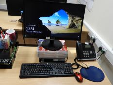 *HP Desktop Computer with Intel Core 2 Processor, Philips Monitor, Keyboard and Mouse