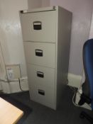 *Four Drawer Foolscap Filing Cabinet (grey)