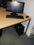 *Fujitsu Desktop Computer with Intel i3 Processor, Benq Monitor, Keyboard and Mouse