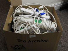 *Box of Four Gang Extension Leads, etc.