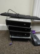 *Four HP Desktop PC Base Units