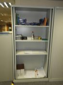 *6ft Stationery Cabinet Containing Assorted Office Sundries, Dictionaries, etc.