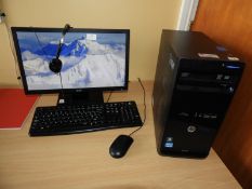 *HP Pro Desktop Computer with Intel i5 Processor, Acer Monitor, Keyboard and Mouse