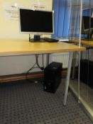 *HP Pro Desktop Computer with Intel i5 Processor, Monitor, Keyboard and Mouse