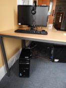 *HP Pro Desktop Computer with Intel i5 Processor, Acer Monitor, Keyboard, Mouse and Headphones