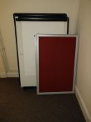 *Two Flip Chart Easels and Four Pin Boards