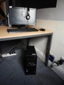 *HP Pro Desktop Computer with Intel Core i3 Processor, HP Monitor, Keyboard, Mouse and Headphones