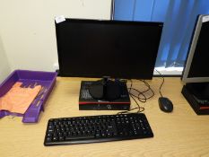 *Fujitsu Desktop Computer with Monitor, Keyboard and Mouse