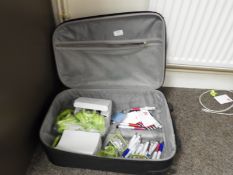 *Pull Along Case Containing Assorted Stationery and Pens