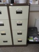 *Four Drawer Foolscap Filing Cabinet (coffee & cream)
