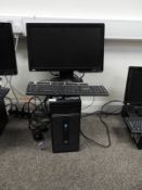 *HP Desktop Computer with Intel Core i3 Processor, Benq Monitor, Keyboard and Mouse