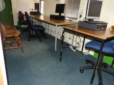 *Three Office Tables and Three Operators Gas Lift Chairs
