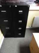 *Four Drawer Foolscap Filing Cabinet (black)