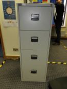 *Four Drawer Foolscap Filing Cabinet (grey)