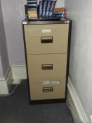 *Three Drawer Foolscap Filing Cabinet (coffee & cream)