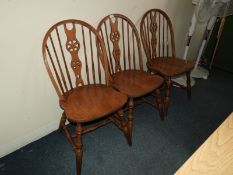 *Three Wheel Back Chairs