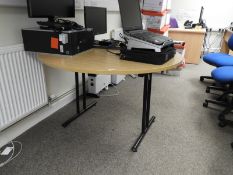 *Circular Meeting Room Table on Folding Legs